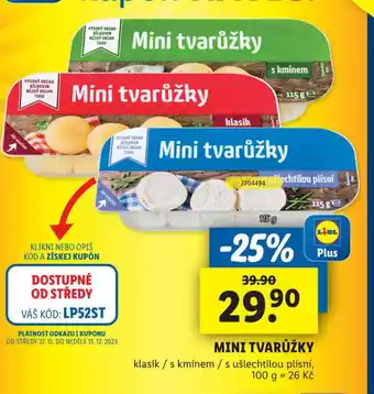 Mini tvarůžky