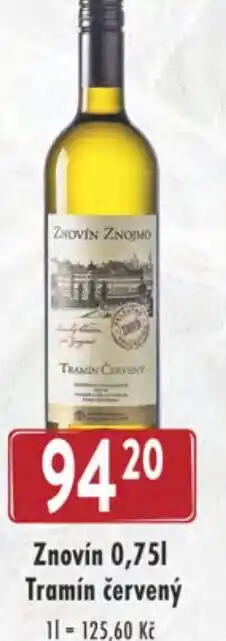 Qanto Znovín 0,75L Tramín červený nabídka