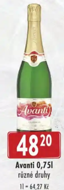 Avanti 0,75L různé druhy