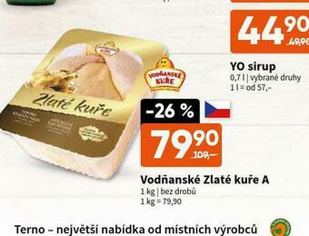 Terno Vodňanské zlaté kuře a nabídka
