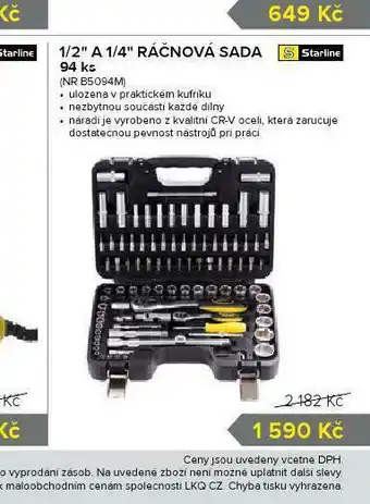 Auto Kelly Ráčnová sada nabídka
