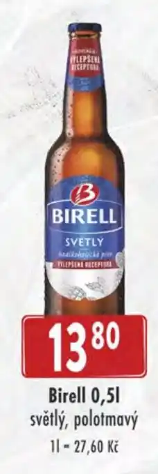 Qanto Birell 0,5L světlý, polotmavý nabídka