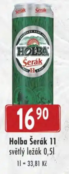 Qanto Holba Šerák 11 světlý ležák 0,5L nabídka