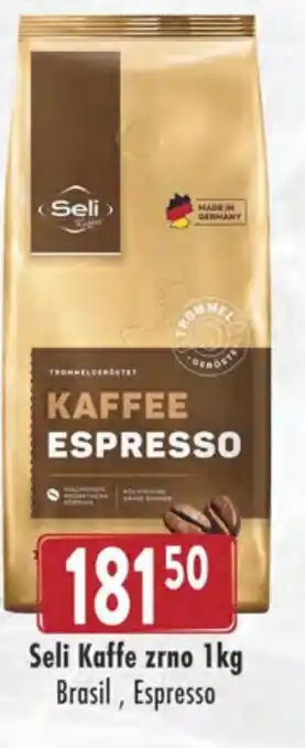 Qanto Seli Kaffe zrno 1kg Brasil, Espresso nabídka