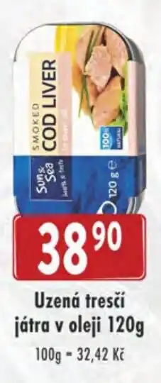 Qanto Uzená tresčí játra v oleji 120g nabídka