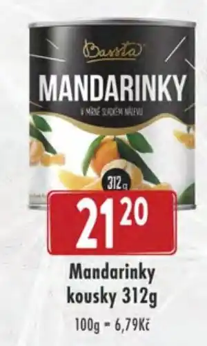 Qanto Mandarinky kousky 312g nabídka
