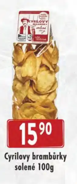 Qanto Cyrilovy brambůrky solené 100g nabídka