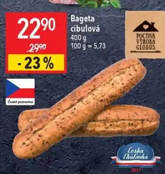 Globus Bageta cibulová nabídka