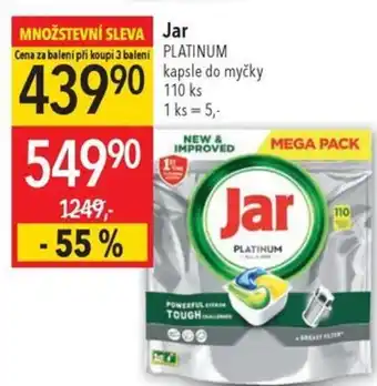 Globus Jar PLATINUM kapsle do myčky 110 ks nabídka