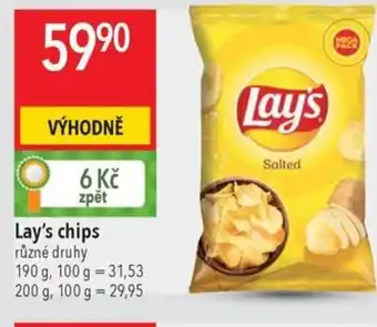 Globus Lay's chips nabídka