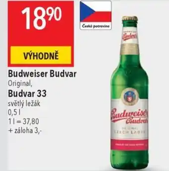 Globus Budweiser Budvar Original, Budvar 33 nabídka