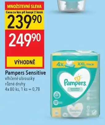 Globus Pampers Sensitive nabídka