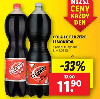 Lidl COLA / COLA ZERO LIMONÁDA nabídka