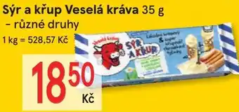 Žabka Sýr a křup Veselá kráva 35 g nabídka