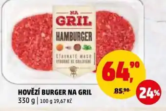 Penny Market HOVĚZÍ BURGER NA GRIL nabídka