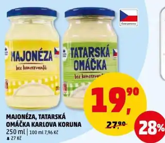 Penny Market MAJONÉZA TATARSKÁ OMÁČKA KARLOVA KORUNA nabídka