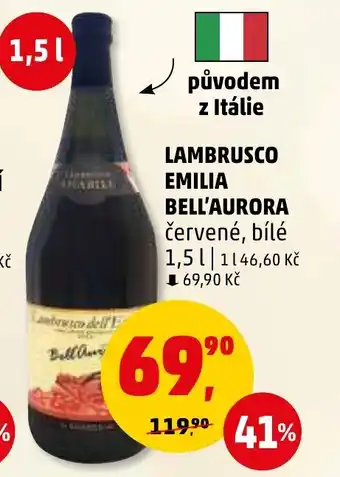 Penny Market LAMBRUSCO EMILIA BELL'AURORA nabídka