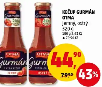 Penny Market KEČUP GURMÁN OTMA nabídka