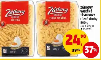 Penny Market ZÁTKOVY VAJEČNÉ TĚSTOVINY nabídka