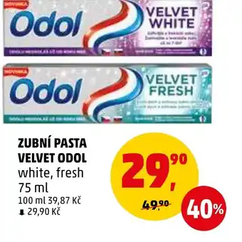 Penny Market ZUBNÍ PASTA VELVET ODOL nabídka