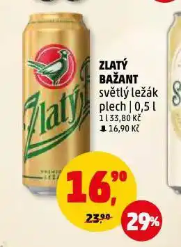 Penny Market Pivo zlatý bažant nabídka