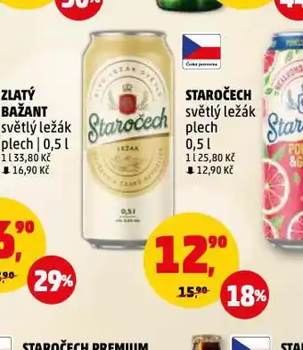 Penny Market Pivo staročech nabídka