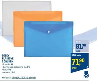 Makro DESKY PLASTOVÉ S DRUKEM nabídka