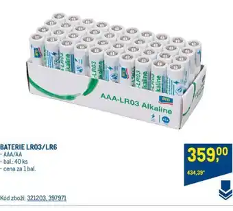 Makro BATERIE LR03/LR6 nabídka