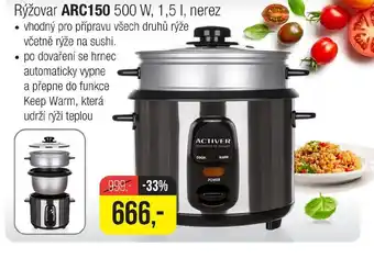BANQUET Rýžovar ARC150 500 W, 1,5 l, nerez nabídka