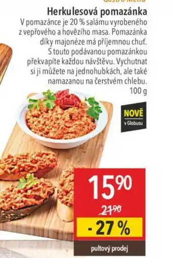 Globus Herkulesová pomazánka nabídka