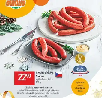 Globus Hovězí klobása Globus nabídka