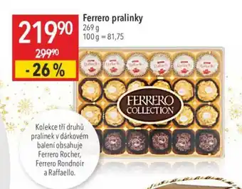 Globus Ferrero pralinky nabídka