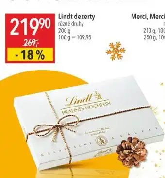 Globus Lindt dezerty nabídka