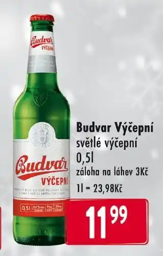 Qanto Budvar Výčepní nabídka