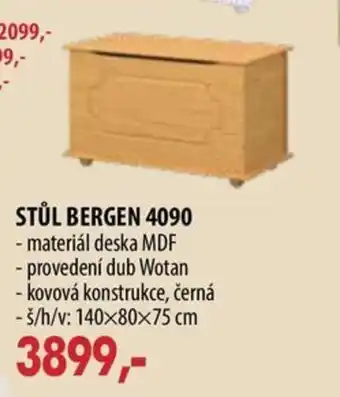 IDEA nábytek STŮL BERGEN 4090 nabídka