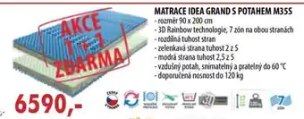 IDEA nábytek MATRACE IDEA GRAND S POTAHEM M35S nabídka