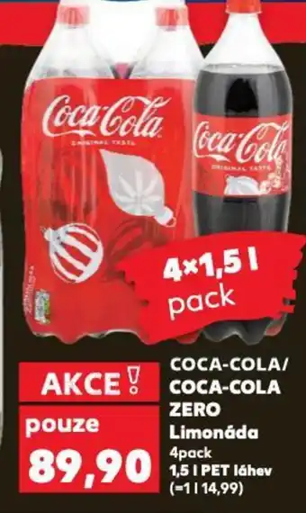 Kaufland COCA-COLA/ COCA-COLA ZERO Limonáda nabídka