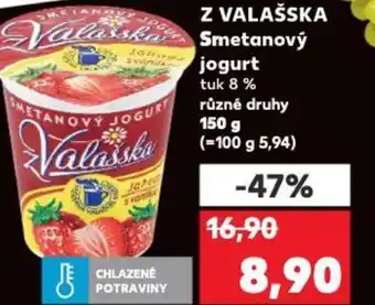 Kaufland Z VALAŠSKA Smetanový jogurt nabídka