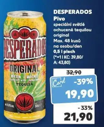 Kaufland DESPERADOS Pivo nabídka