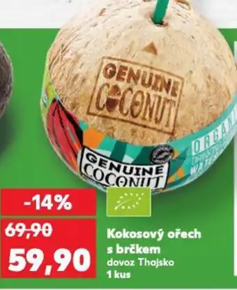 Kaufland Kokosový ořech s brčkem nabídka