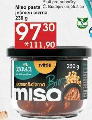 Jip Miso pasta ječmen&cizrna, 230 g nabídka