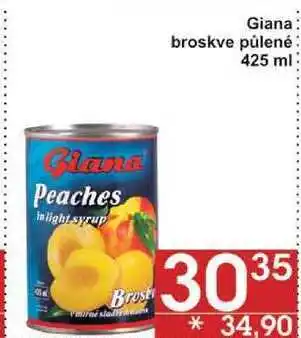 Jip Giana broskve půlené, 425 ml nabídka