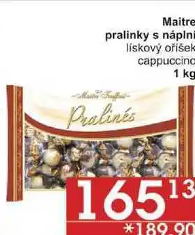 Jip Maitre pralinky s náplni lískový oříšek, 1 kg nabídka