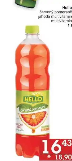 Jip Hello červený pomeranč, 1 l nabídka