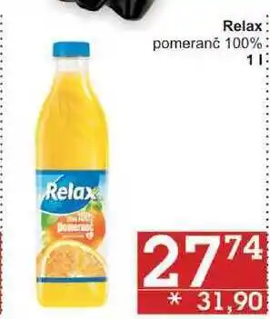 Jip Relax pomeranč 100%, 1 l nabídka