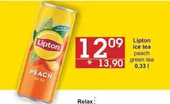 Jip Lipton ice tea peach, 0,33 l nabídka