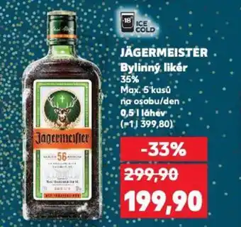 Kaufland JÄGERMEISTER Bylinný likér nabídka