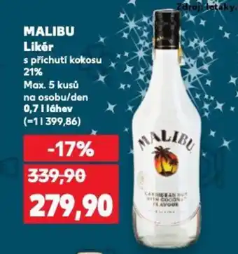 Kaufland MALIBU Likér nabídka