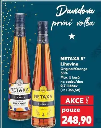 Kaufland METAXA 5 Lihovina nabídka