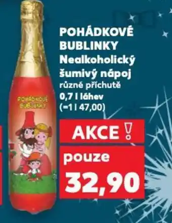 Kaufland POHÁDKOVÉ BUBLINKY Nealkoholický šumivý nápoj nabídka